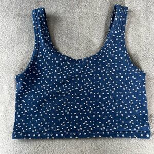 Cotton On Blue Floral Crop Top
